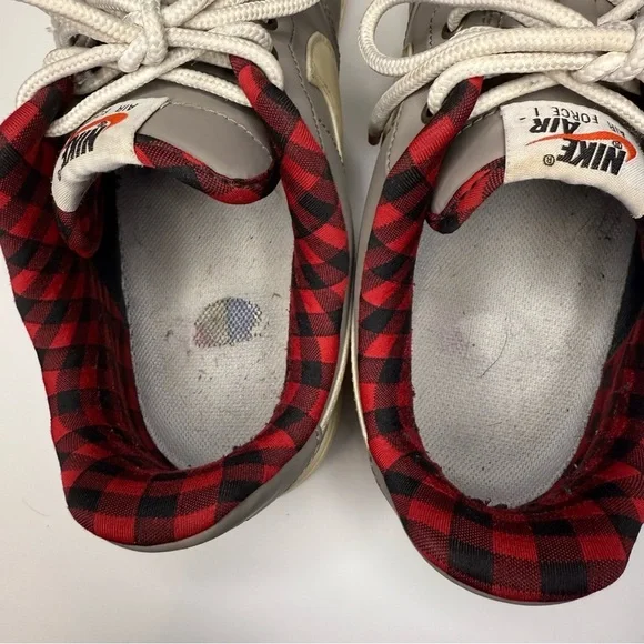 Nike Air Force 1 Low '07 LV8 Light Taupe with Buffalo Check Size Mens 12 - Picture 5 of 10